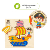 Развивающая игрушка Quokka Пазл-мозаика Корабль пирата (QUOKA021PM) изображение 5