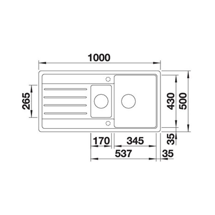 Мойка кухонная Blanco 522207 LEGRA 6S АНТРАЦИТ изображение 2