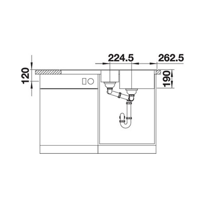 Мойка кухонная Blanco 522207 LEGRA 6S АНТРАЦИТ изображение 4