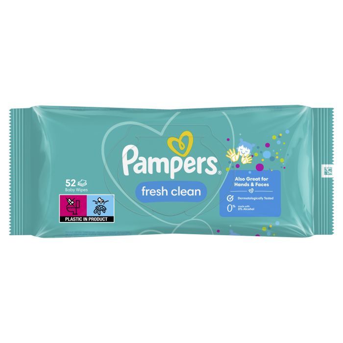 Детские влажные салфетки Pampers Fresh Clean 4х52 шт (8001841077949) изображение 2
