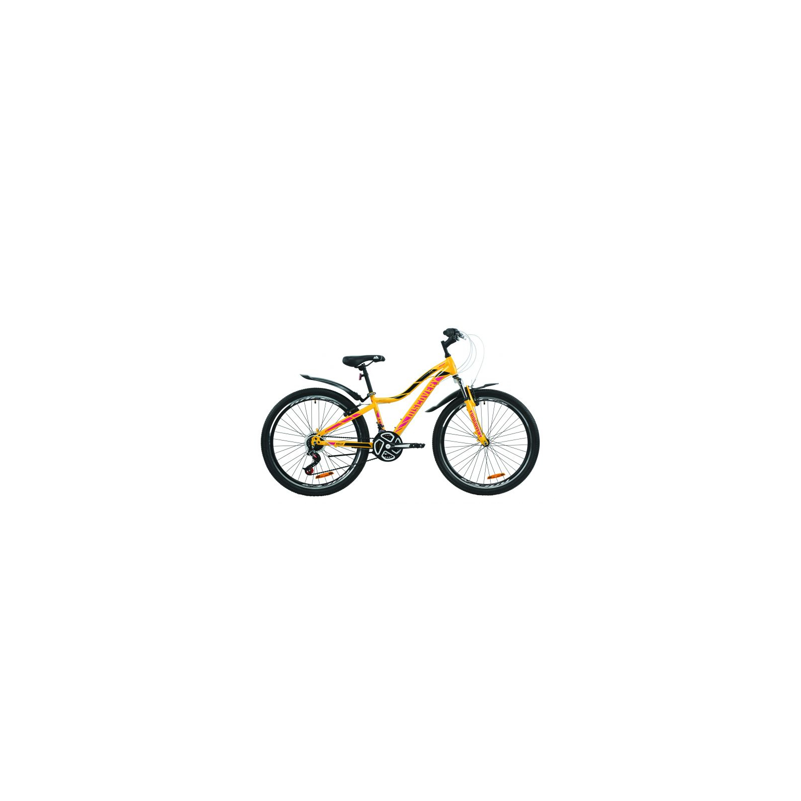 Велосипед Discovery 26" KELLY AM Vbr рама-16" St 2020 желто-сиреневый с черным (OPS-DIS-26-254)
