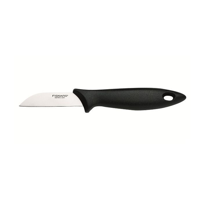 Кухонный нож Fiskars Essential для овощей 7 см Black (1023780)