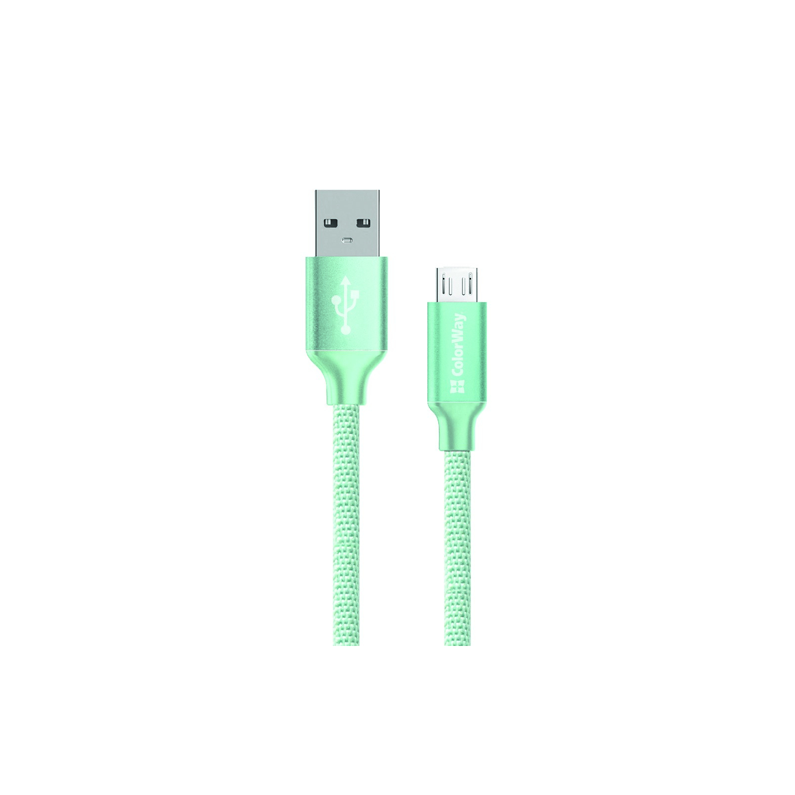 Дата кабель USB 2.0 AM to Micro 5P 1.0m white ColorWay (CW-CBUM005-WT)