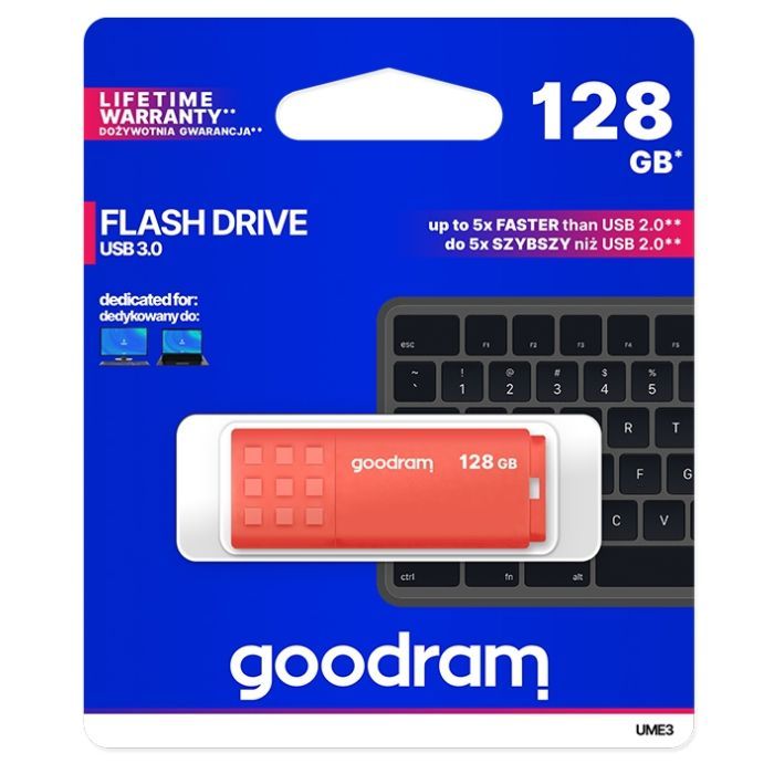 USB флеш накопитель Goodram 16GB UME3 Orange USB 3.0 (UME3-0160O0R11) изображение 4