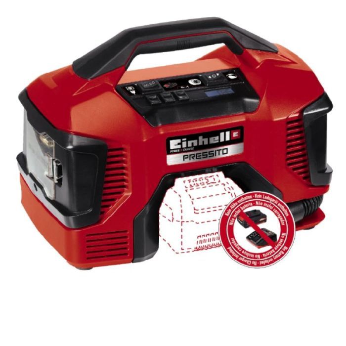 Автомобильный компрессор Einhell X-Change PRESSITO гибридный (4020460)