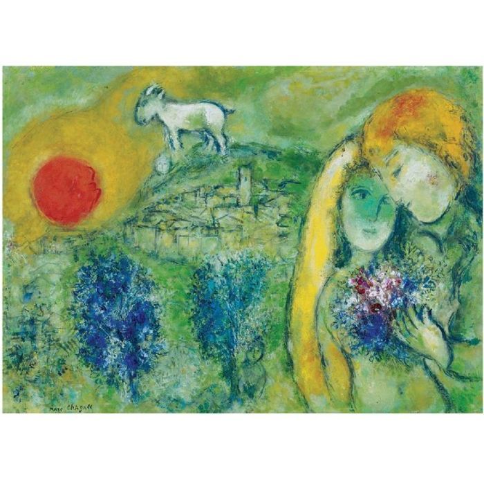 Пазл Eurographics Закохані в Сен-Поль-де-Вансі Марк Шагал (6000-0848) зображення 2