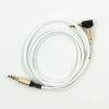 Кабель мультимедійний 3.5mm M to 3.5mm M 1.0m 90° corner white Dengos (AUDIO-PLS-UG-WHITE)