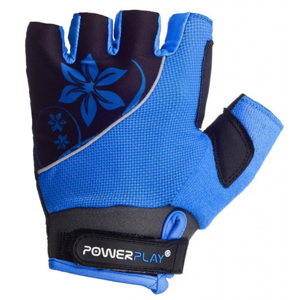 Велоперчатки PowerPlay Women 5281 Blue XS (5281B_XS_Blue) изображение 2
