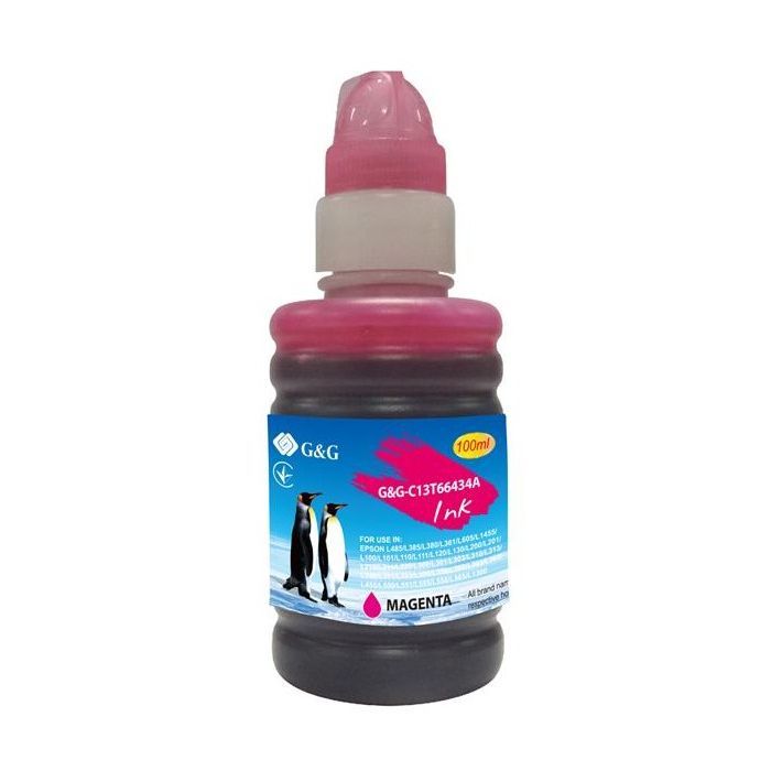 Чорнило G&G Epson L100/L200 magenta, контейнер 100мл (G&G-C13T66434A)