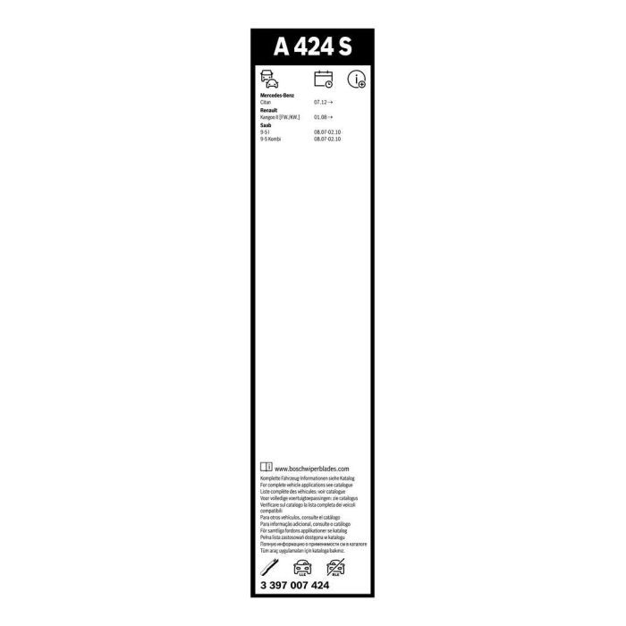 Щетка стеклоочистителя Bosch 3 397 007 424 изображение 5