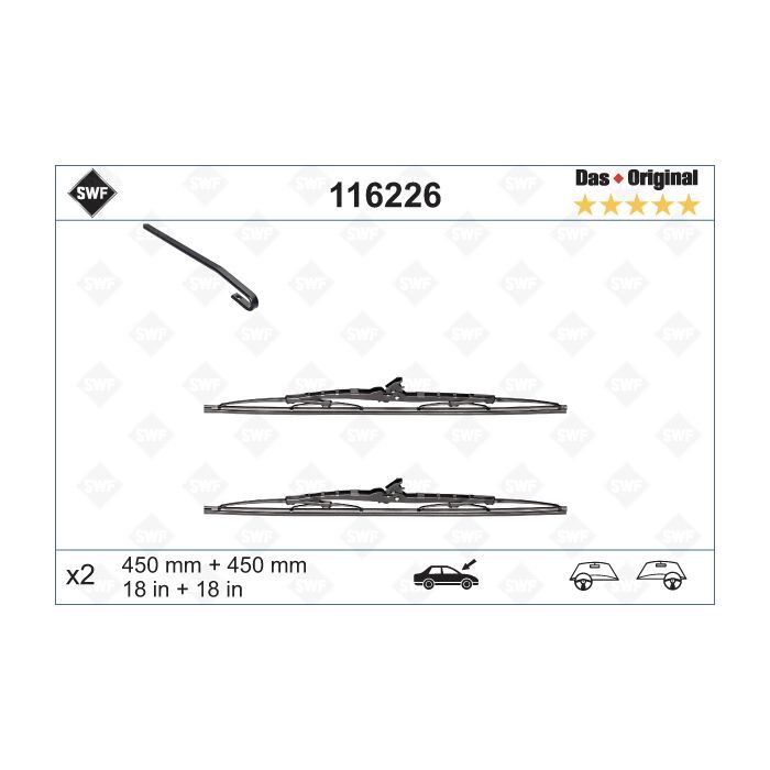 Щетка стеклоочистителя SWF 116226