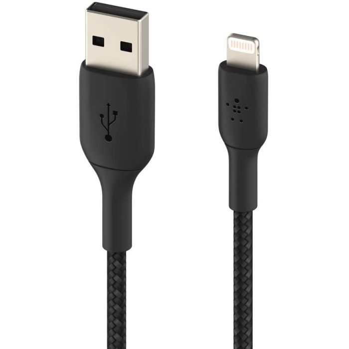 Дата кабель USB 2.0 AM to Lightning 2.0m Belkin (CAA002BT2MBK) зображення 2