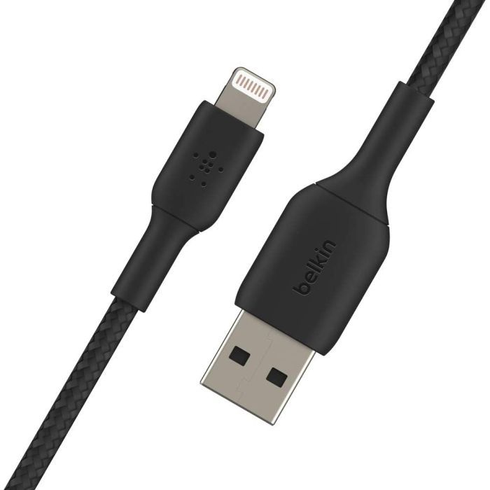 Дата кабель USB 2.0 AM to Lightning 2.0m Belkin (CAA002BT2MBK) зображення 3