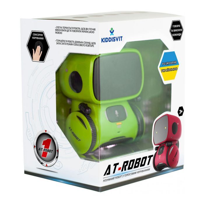Интерактивная игрушка AT-Robot робот с голосовым управлением зеленый, укр (AT001-02-UKR) изображение 4