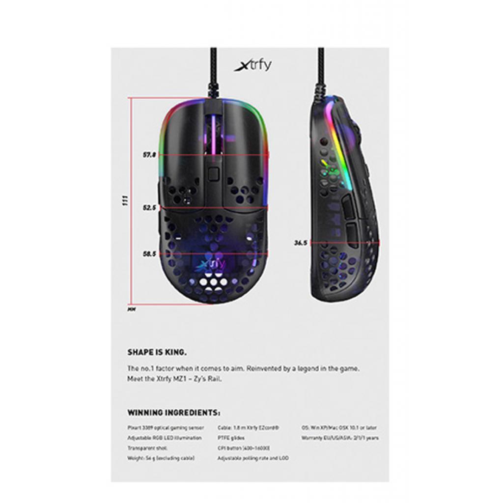 Мишка Xtrfy MZ1 RGB Black (XG-MZ1-RGB) зображення 8