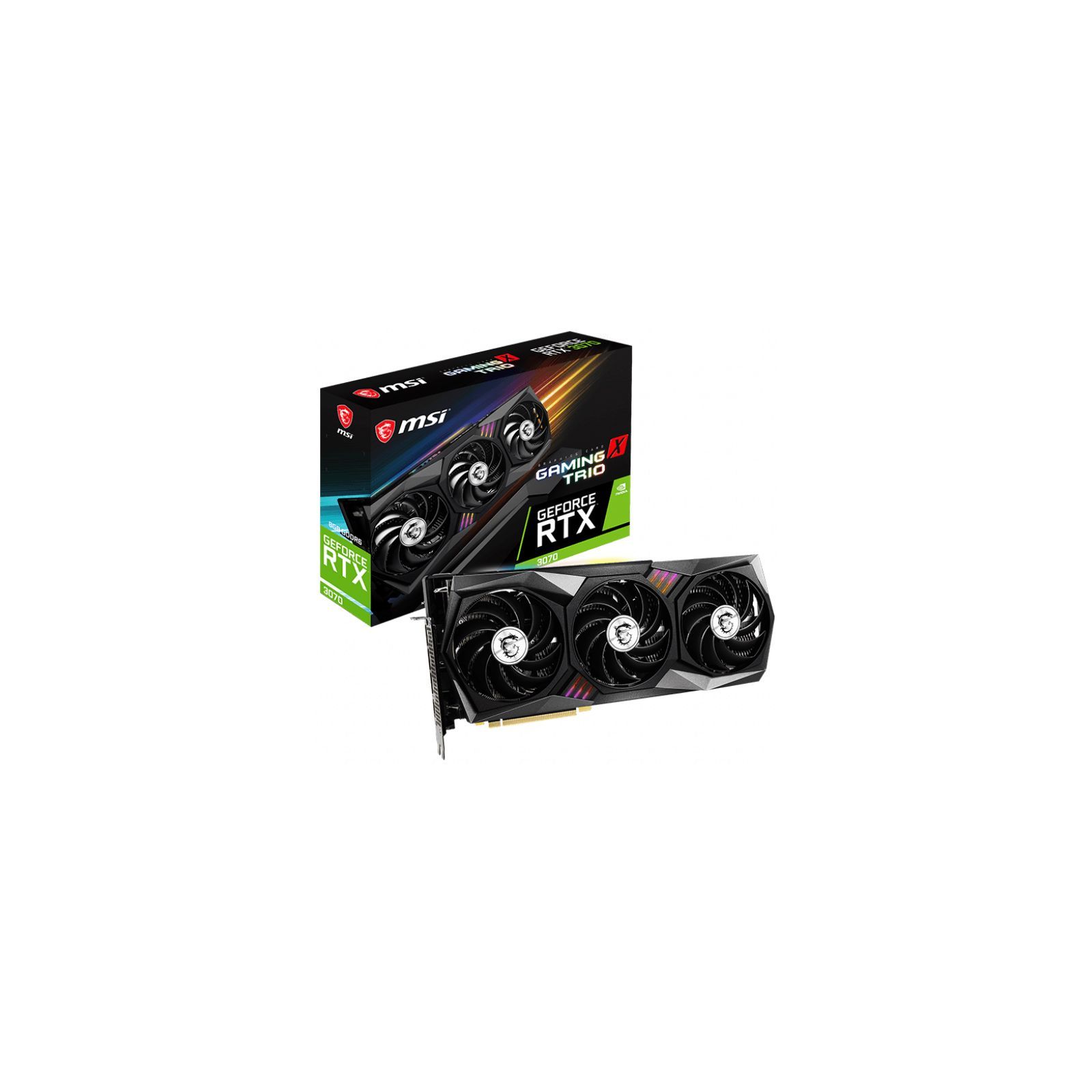 ᐈ Купить видеокарту MSI GeForce RTX3070 Ti 8Gb GAMING X TRIO (RTX
