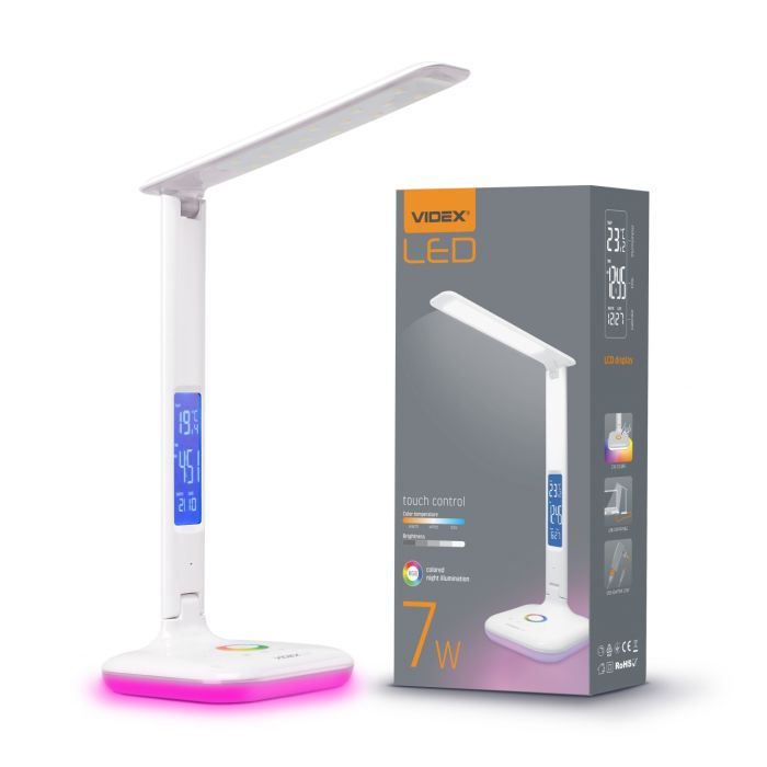 Настільна лампа Videx LED7W 3000-5500K 220V (VL-TF05W-RGB) зображення 10