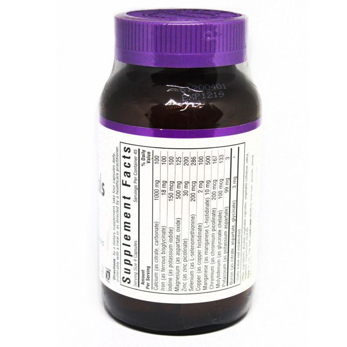 Минералы Bluebonnet Nutrition Мультиминералы + Бор с Железом, 180 гелевых капсул (BLB-00212) изображение 2
