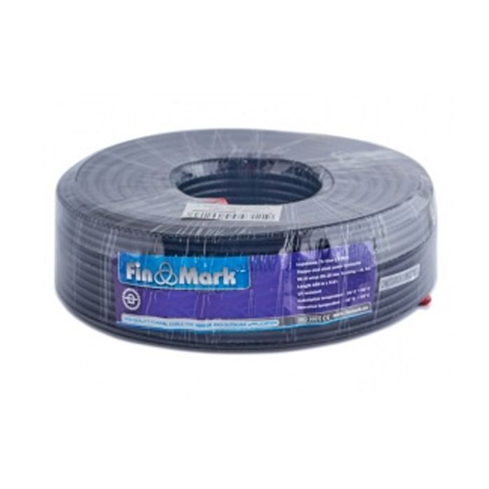 Кабель телевізійний FinMark RG-660, CCS, gel, 100м, black (F660BVF_100_black) зображення 2