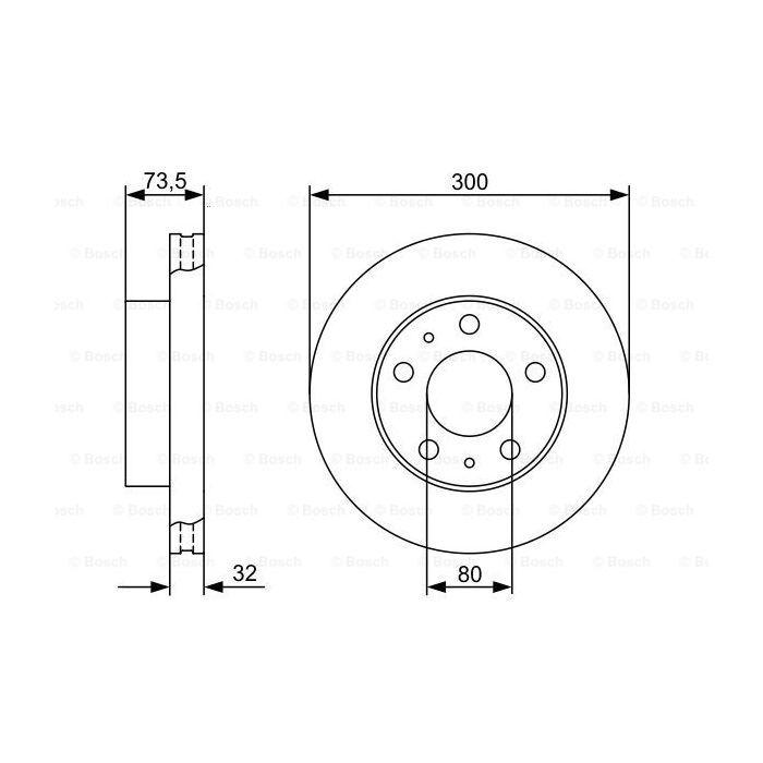 Гальмівний диск Bosch 0 986 479 315 зображення 5