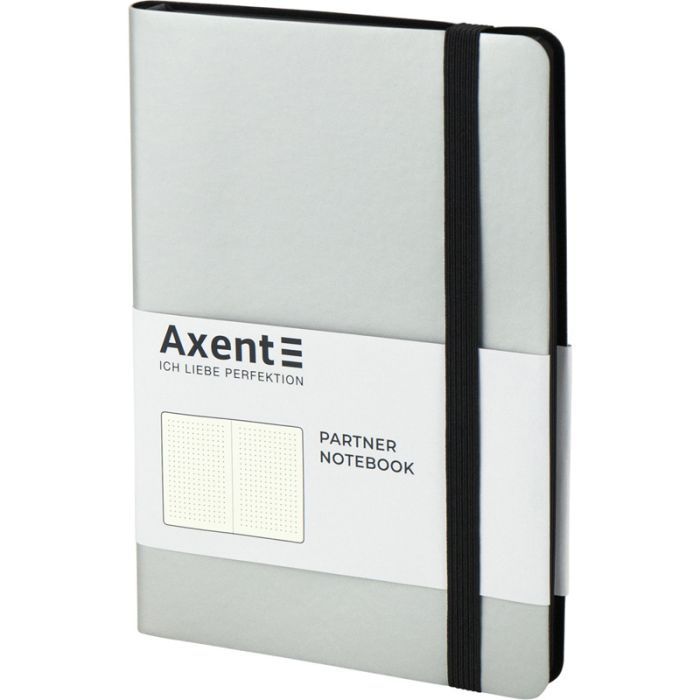 Книга записная Axent Partner Soft 125х195 мм в точку 96 листов Серебристая (8312-34-A) изображение 2