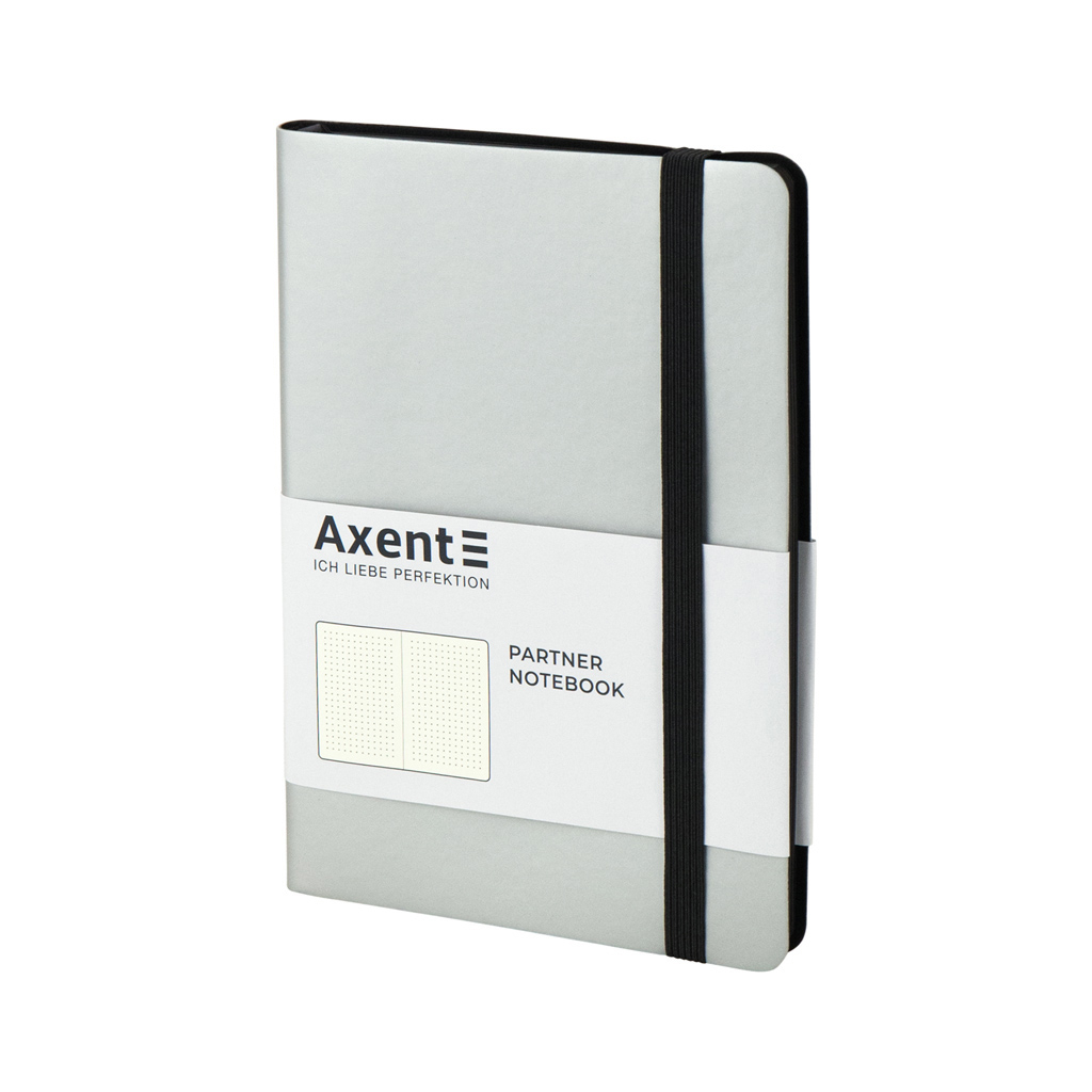 Книга записная Axent Partner Soft 125х195 мм в точку 96 листов Серебристая (8312-34-A) изображение 2