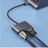 Концентратор Type-C M to HDMI+VGA Adapter with PD CM162 (Silver) Ugreen (50505) изображение 4