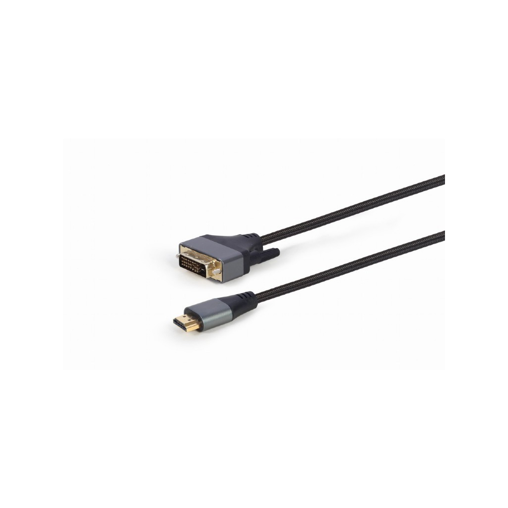 Кабель мультимедийный HDMI to DVI 1.8m 18+1pin, 4K 30Hz Cablexpert (CC-HDMI-DVI-4K-6) изображение 2