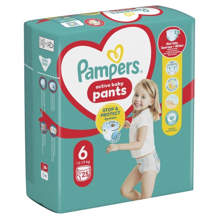 Подгузники Pampers трусики Pants Giant Размер 6 (14-19 кг) 132 шт (8006540068632) изображение 2
