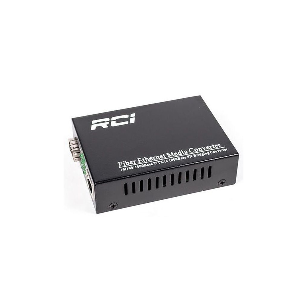 Медіаконвертер RCI 1G, SFP slot, RJ45, standart size metal case (RCI300S-G) зображення 4