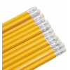Карандаш графитный H-Tone НВ, с резинкой, желтый, уп. 12 шт (PENCIL-HT-JJ30105B) изображение 2