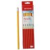 Олівець графітний H-Tone НВ, з гумкою, жовтий, уп. 12 шт (PENCIL-HT-JJ30105B)