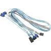 Кабель для передачи данных MiniSAS HD (SFF-8643) to 4xSATA 0.9/0,75m w/Sideband Supermicro (CBL-SAST-0699)
