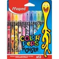 Фото - Фломастер Maped Фломастери  Color Peps Monster 12 кольорів  MP.845400 (MP.845400)