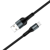Дата кабель USB 2.0 AM to Micro 5P 1.0m nylon black ColorWay (CW-CBUM045-BK) изображение 3