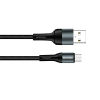 Дата кабель USB 2.0 AM to Micro 5P 1.0m nylon black ColorWay (CW-CBUM045-BK) изображение 4