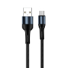 Дата кабель USB 2.0 AM to Micro 5P 1.0m nylon black ColorWay (CW-CBUM045-BK) изображение 5