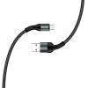 Дата кабель USB 2.0 AM to Micro 5P 1.0m nylon black ColorWay (CW-CBUM045-BK) изображение 6