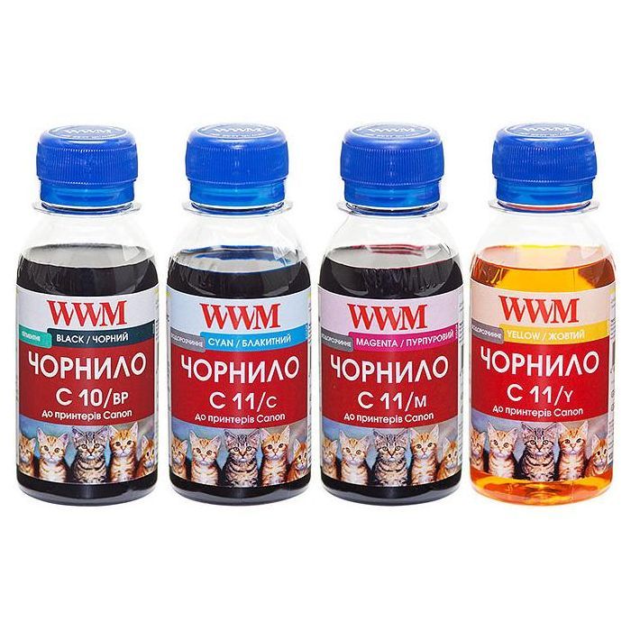 Чернила WWM CANON PG510BP/CL511C/M/Y Комплект (C10/11SET4-2)