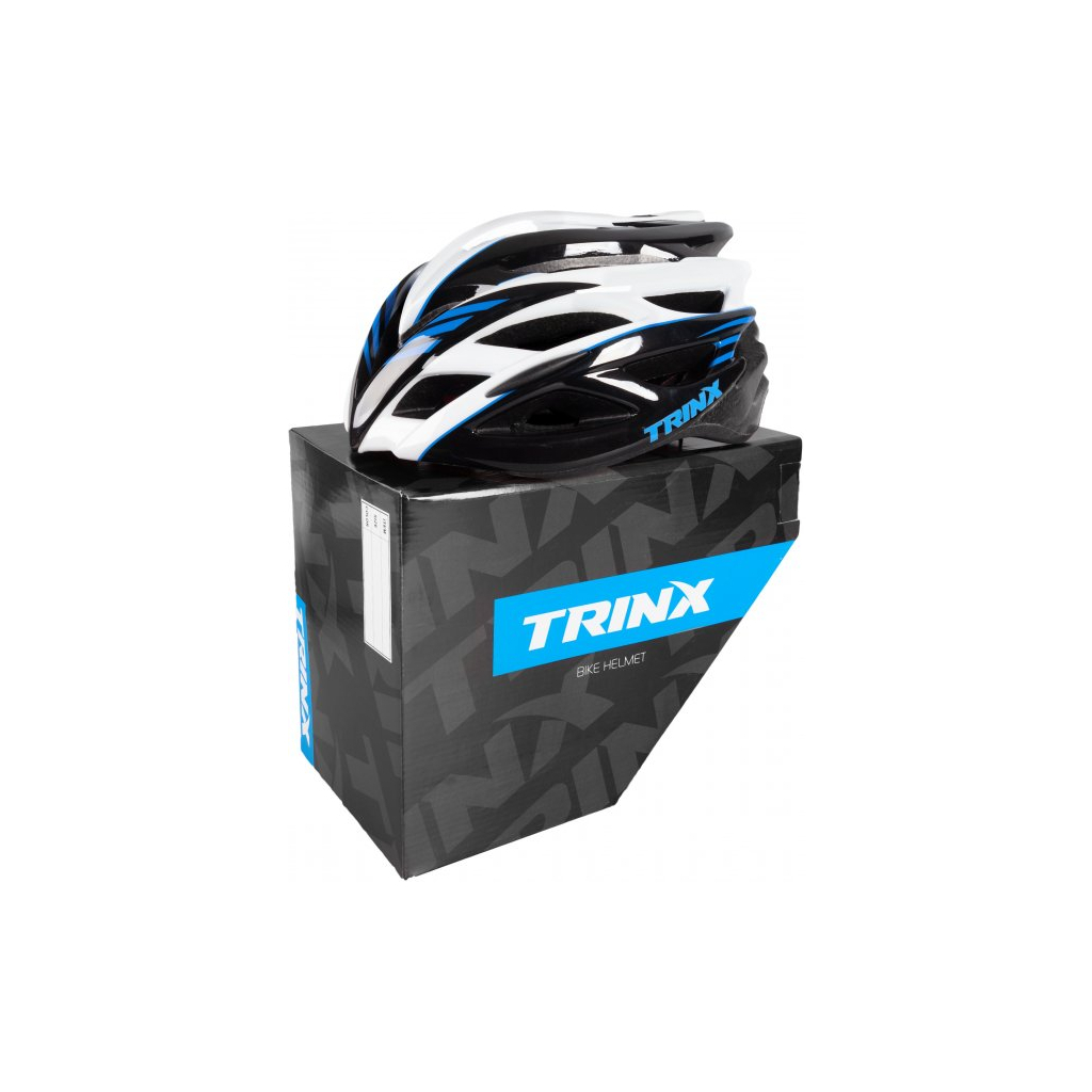 Шолом Trinx TT03 59-60 см Black-White-Blue (TT03.black-white-blue) зображення 4