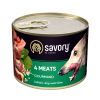 Консервы для собак Savory Dog Gourmand 4 вида мяса 200 г (4820232630389)