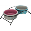 Посуд для котів Trixie Eat on Feet підставка з мисками 300 мл/12 см (яскраві) (4047974247914) зображення 2