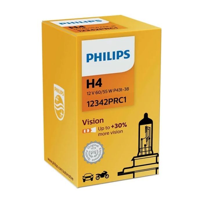 Автолампа Philips 12342PRC1 H4 12V 60/55W (2361)