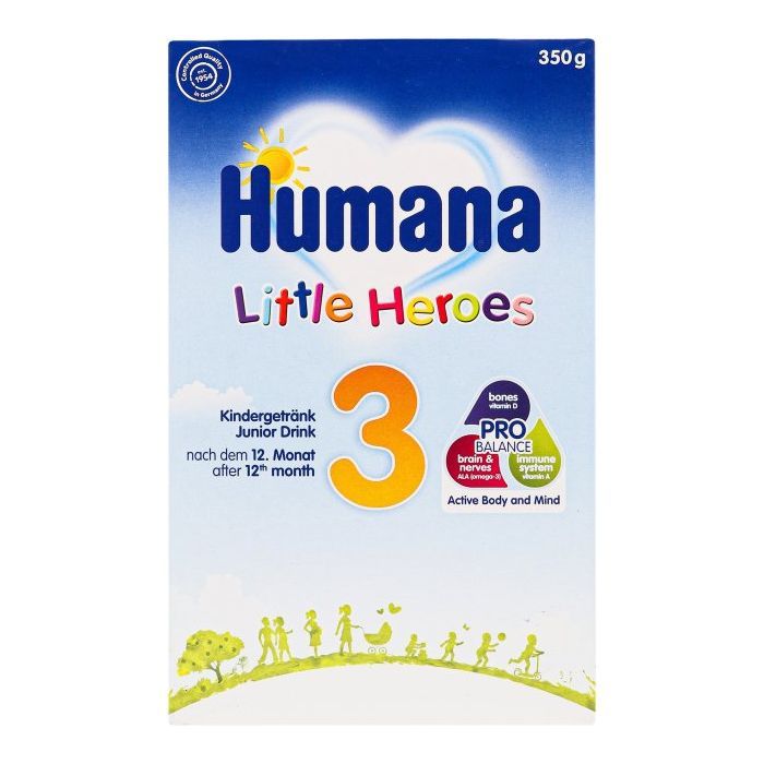 Дитяча суміш Humana Little Heroes 3 молочна з пребіотиками-галактоолігосахаридам (4031244002761)