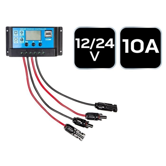 Контроллер заряда Neo Tools 10А, 12/24В(OPEN,AGM,GEL), 2xUSB (90-145) изображение 5