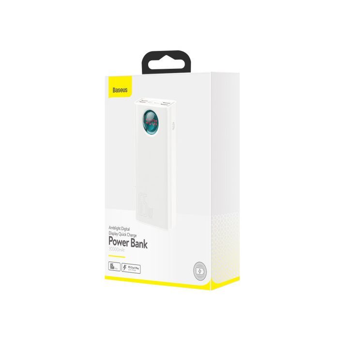 Батарея универсальная Baseus Amblight 30000mAh 65W, 6A, QC3.0, PD3.0, cable Type-C/100W (PPLG-A01) изображение 7