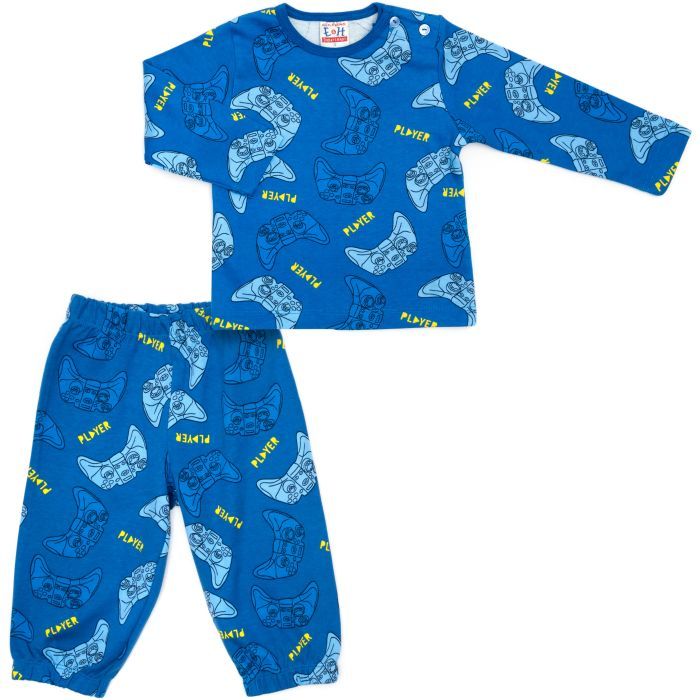 Піжама дитяча Breeze з довгим рукавом (16745-86B-blue)