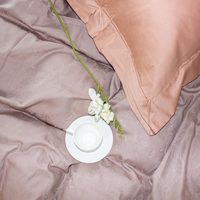 Постельное белье MirSon Satin Жаккард Golden wheat 143х210х2 (2200005395547) изображение 12