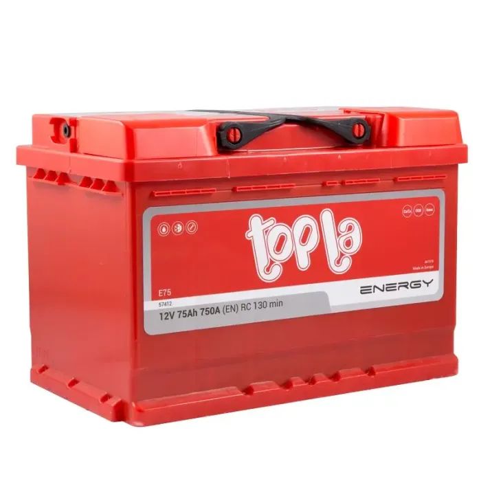Акумулятор автомобільний Topla 75 Ah/12V Energy Euro  750A (108 075) зображення 2