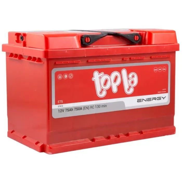 Аккумулятор автомобильный Topla 75 Ah/12V Energy Euro  750A (108 075) изображение 2